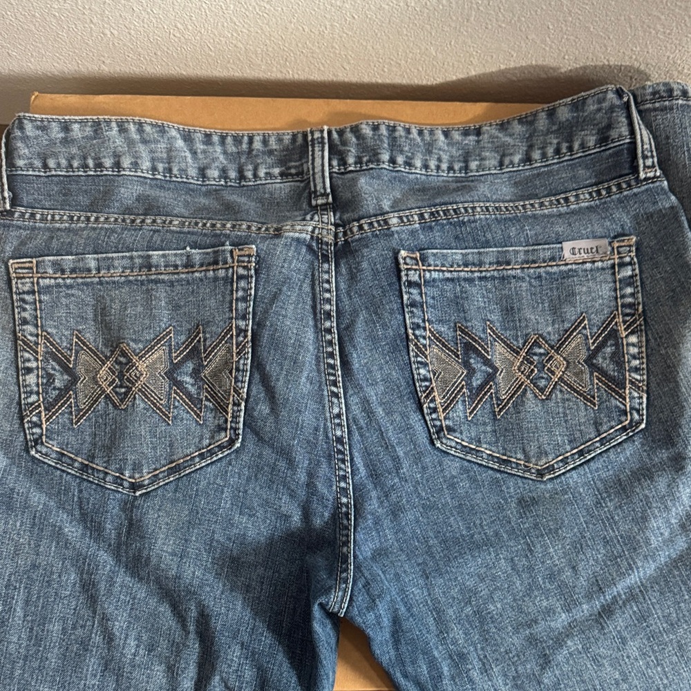 Cruel Girl Boot Cut Jeans with Embroidered Pockets
